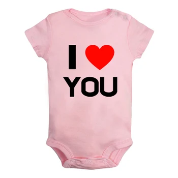 

I Love You Red Heart Karma Retribution For Sin Design Newborn Baby Boys Girls Outfits Jumpsuit Printing Infant Bodysuit Clothes