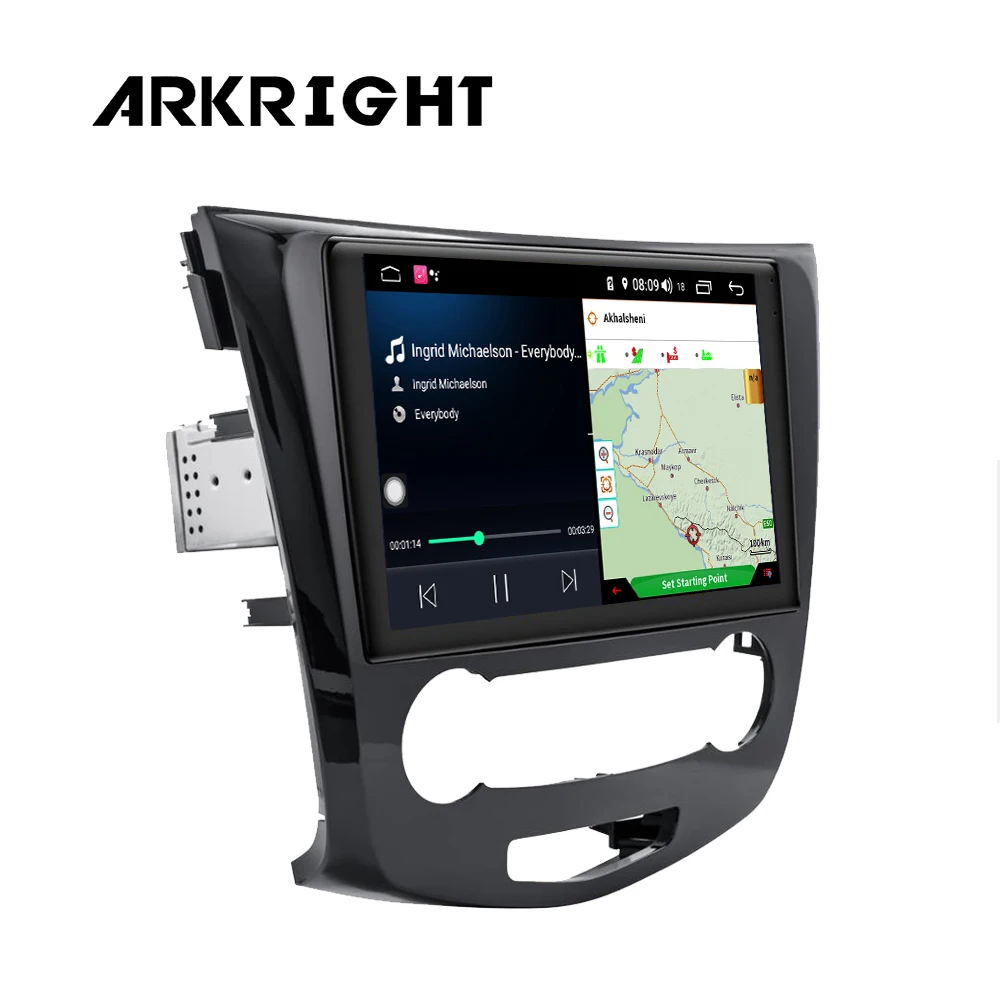 Автомобильный радиоприемник ARKRIGHT 10,1 ''4 Гб+ 64 ГБ 1 Din Android для Nissan Qashqai 4G gps навигация авто стерео spilt экран