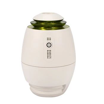 

300Ml Large Capacity Air Humidifier USB Rechargeable Ultrasonic Aroma Essential Oil Diffuser Light Humidificador Green