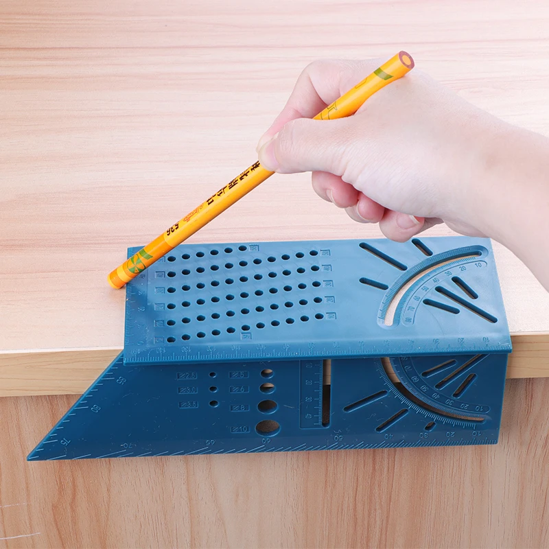 

Woodworking Scribe Mark Line Gauge T-Type Ruler Square Layout Miter 90 Degree Gauge Measuring Gauging Carpenter