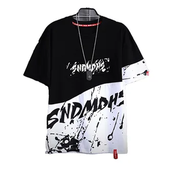 

ZHIJING New Style Summer Men's Short-sleeved Korean-style Trend Casual Loose-Fit Harajuku Wind T-shirt Men's Top Fashion