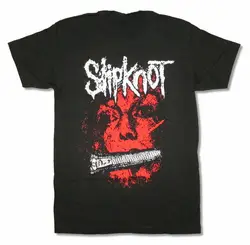 Slipknot молния рот Мужская черная футболка новый официальный Взрослый хлопок футболка бесплатная доставка