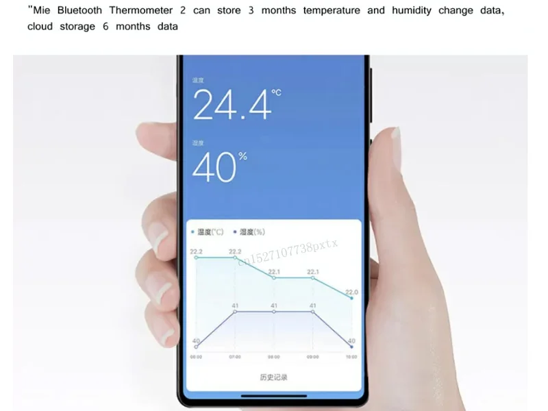 [Новейшая версия] Xiaomi Mijia Bluetooth термометр 2 беспроводной умный электрический цифровой гигрометр термометр работает с приложением Mijia