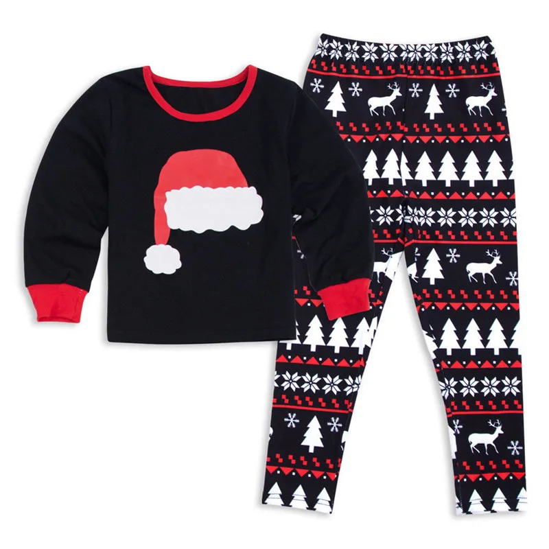 Рождественская семейная одинаковая Рождественская Пижама, комплект для женщин, для детей, для папы и взрослых, забавная Пижама, одежда для сна, повседневная одежда, наряды - Цвет: Kids 6T