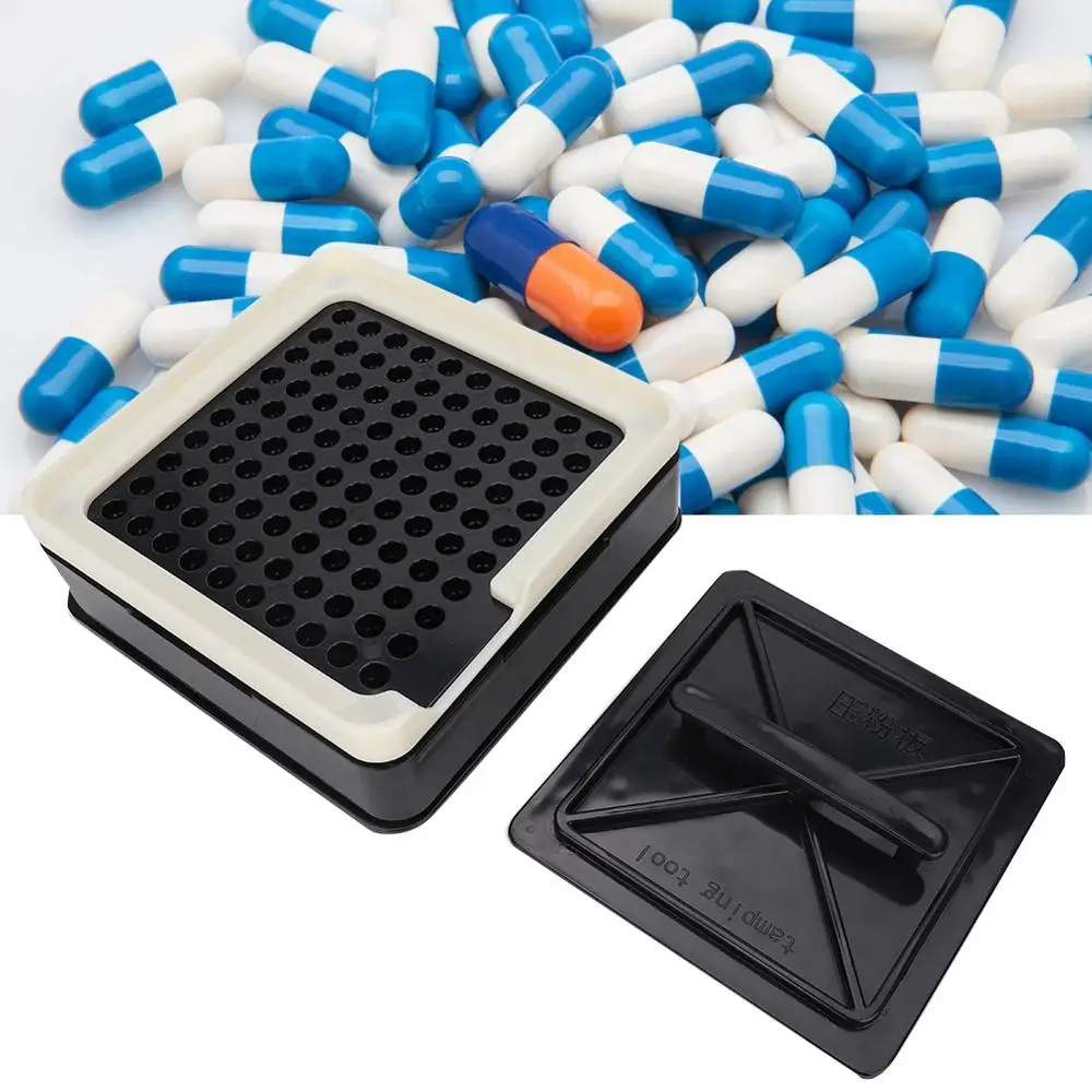 

100 Hole Capsule Filling Machine For Size 00 Upgraded Version Second Generation Household Manual Pill Maker Machine Filler Plate