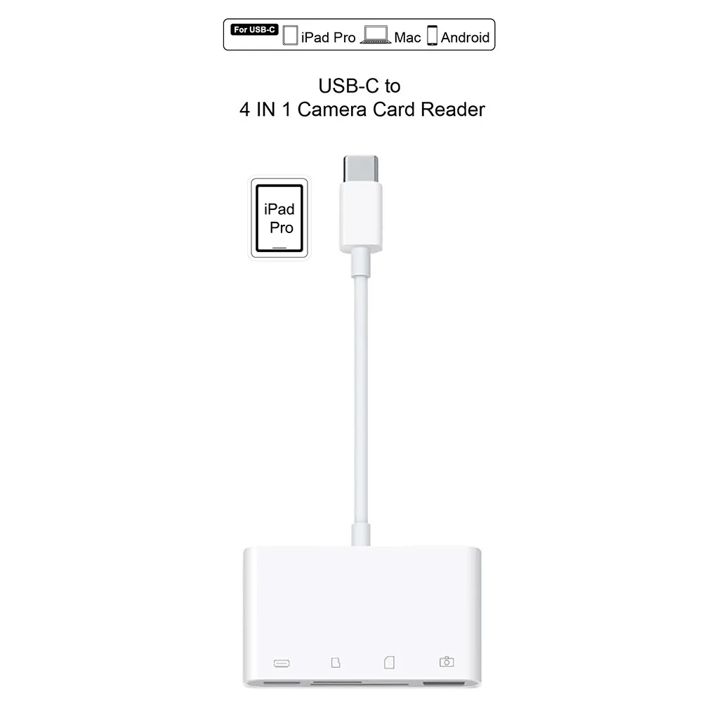 Ouhaobin 4 в 1 USB 3,1 type-C кард-ридер для SD/TF/USB/type C концентратор адаптер ПК высокоскоростной USB 3,1 передача данных до 5 Гбит/с