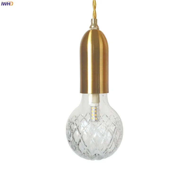 

Single Crystal LED Modern Pendant Light Lamp For Coffee Room Iluminalion Suspension Luminaire Hanglamp