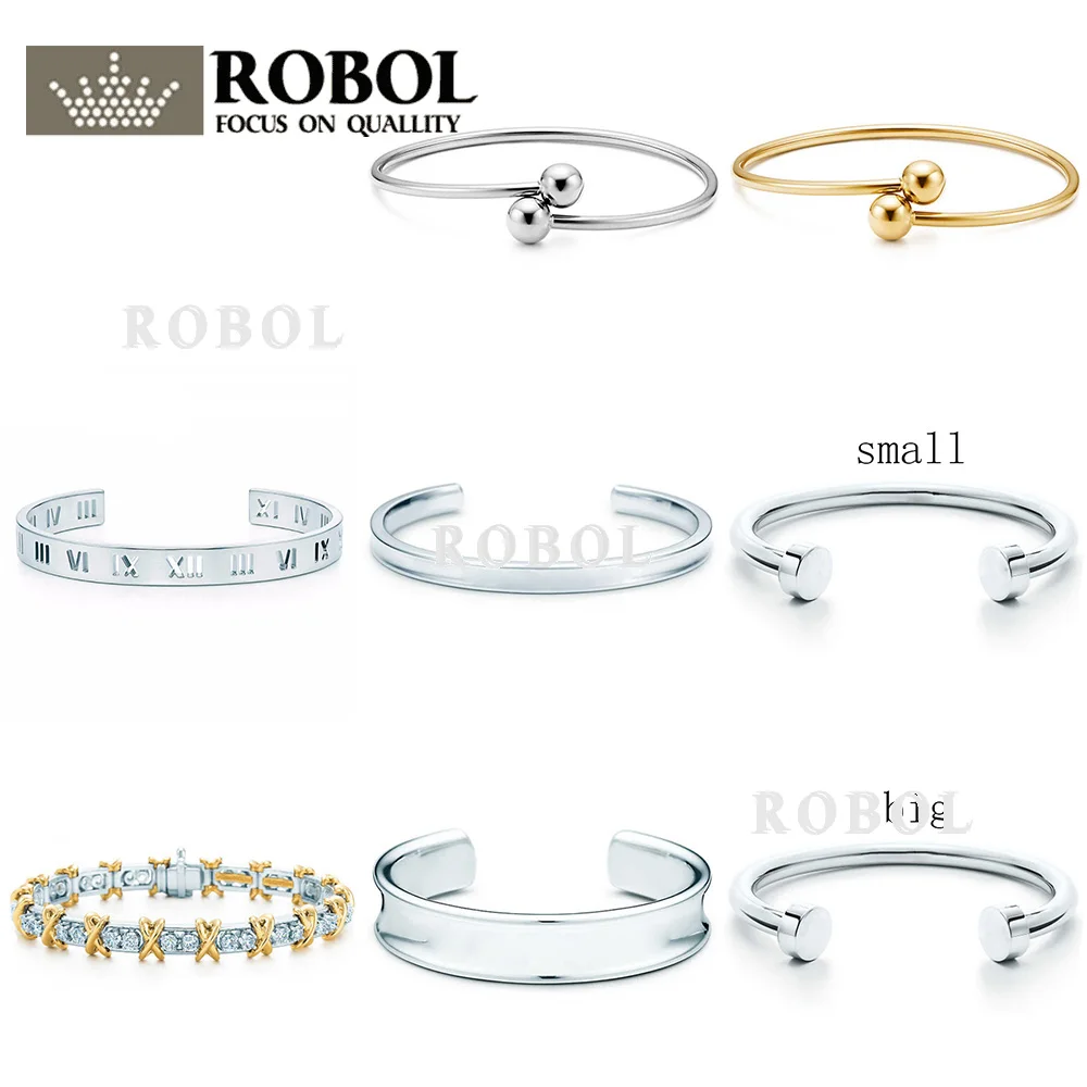 

SL TFX TTFF Original Sterling Silver 925 High Quality Charm Bracelet Engraved Inscription FOR Woman Original Model Production
