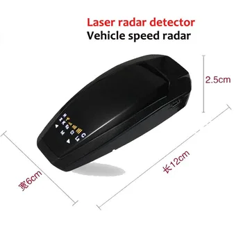 

Car Radar Detector English Russian Auto 360 Degree Vehicle VB Speed Voice Alert Alarm Warning 17 Band LED Display
