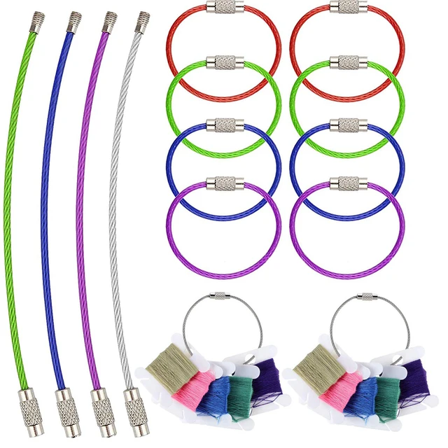 10 Organizer Per Filo Ricamo In Plastica - Portafilo Per Punto Croce, 20 Posti, Multicolore - Foto 6