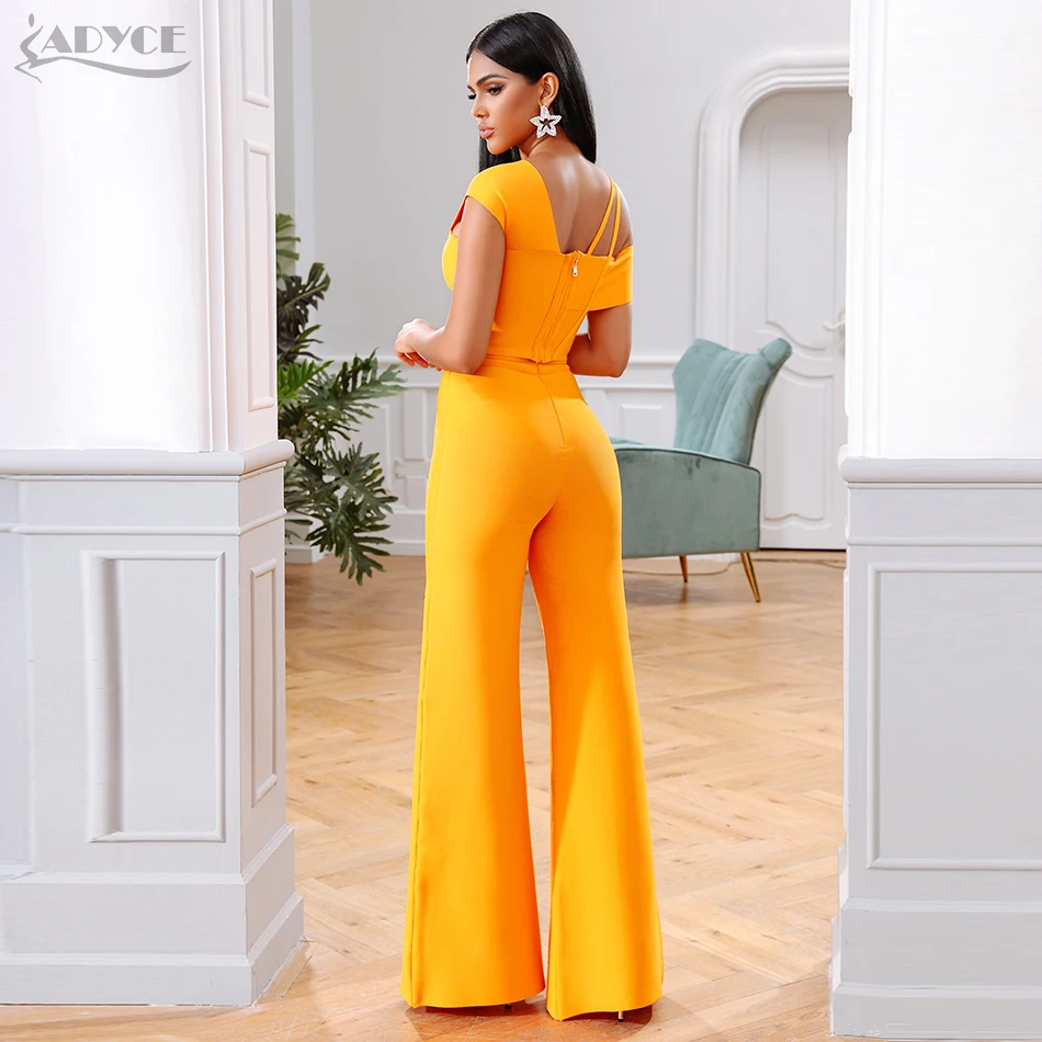 Adyce новые летние бандажные комплекты женское платье Vestido полосатые топы и брюки 2 шт Набор Ночной выход знаменитостей вечерние комплекты
