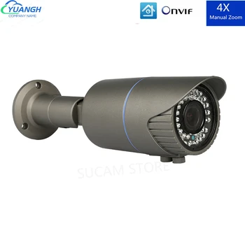 

Bullet IP POE Camera 5MP H.265 2.8-12mm Manual Zoom Lens Waterproof ONVIF IR Night Vision CCTV Camera Outdoor