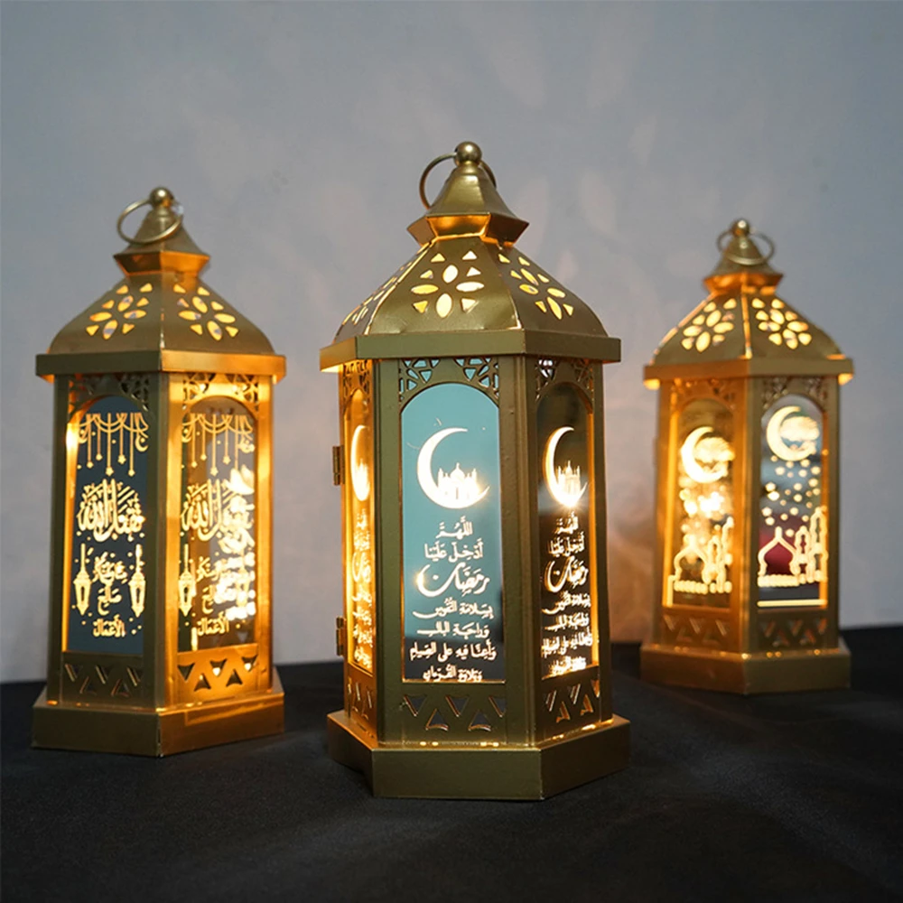 Ramadan Islamic Decoration 5pc Multicolour Felt Lanterns Hangers Eid Mubarak 