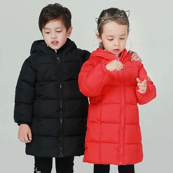 

Children long down Jackets Coats Girl winter warm Jacket for Kids clothes 2 3 4 5 6 7 years children boys girls down Jackets new