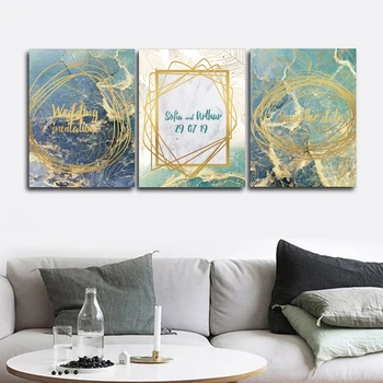 

Wedding Invitation Wall Pictures Poster Print Canvas Painting Calligraphy Decor for Living Room Bedroom Home Decor Frameless