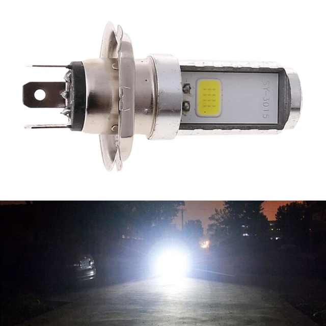 Bombilla LED H4 para faros delanteros de motocicleta Hi/Lo Beam