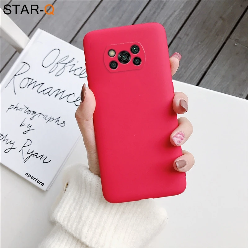 samsung flip cover Candy Color Frosted Silicone Phone Case For Xiaomi Poco X3 Nfc F2 F3 Pro M3 Pocophone F1 global Matte Soft Tpu Back Cover Cases arm pouch for phone Cases & Covers