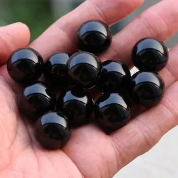 

Natural Black Obsidian Ball feng shui Healing Stone Mineral Gift Decoration ball 22--25mm
