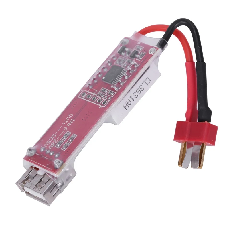 RC Toys& Hobbies Battery& Charger- 2S-6S to USB Power Converter Adapter with Digital Display 5V 2A- T Plug- 1 x 2S-6S Lipo