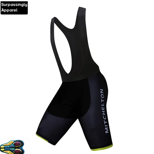 MITCHLETON Black 6XL PRO TEAM 20D GEL PAD BLACK CYCLING BIB SHORTS Men Cycling Ropa Ciclismo Men Cycling Bottom MTB Shorts - Цвет: 20D Gel Pad