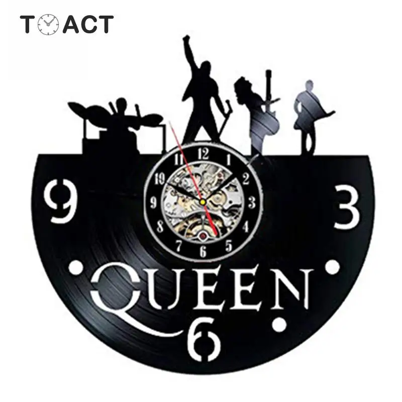 Виниловые часы queen Rock Band настенные современный дизайн Музыкальная Тема