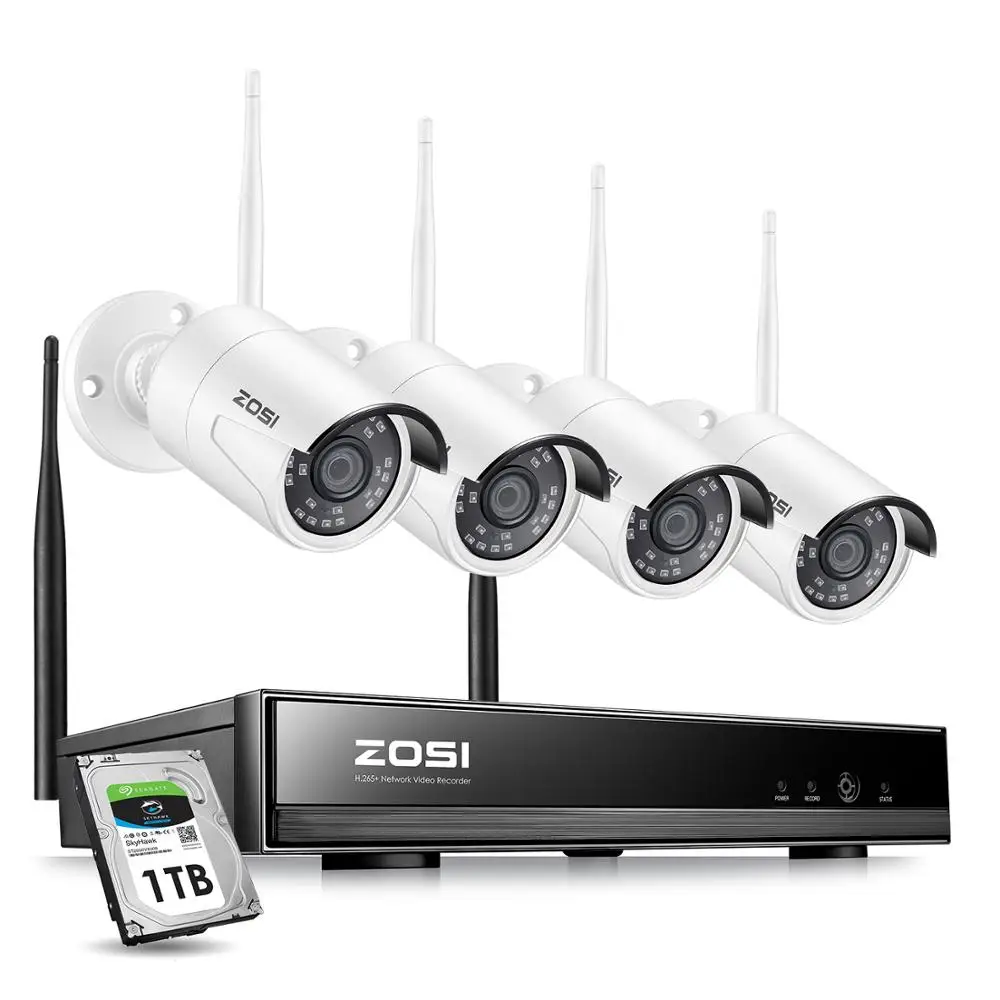 ZOSI 8CH 1080P HD WiFi NVR 2CH/4CH 2.0MP ИК Открытый всепогодный CCTV беспроводной IP камера безопасности системы видеонаблюдения комплект ZOSI 8CH 1080P HD WiFi NVR 2CH/4CH 2.0MP ИК Открытый всепогодный CCTV беспроводной IP камера безопасности системы видеонаблюдения комплект