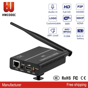 

HWCODEC H8110AV-MP HDMI/ CVBS Video Encoder 1080P FHD 60 FPS WIFI IPTV Encoder RTMP RTSP RTMPS UDP HLS for Live Streaming