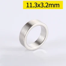 5/10/20/50pcs 11.3x3.2mm Neodymium Magnet Ring NdFeB Rare Earth Magnet Powerful Permanent Magnets Inner Hole 8.9mm