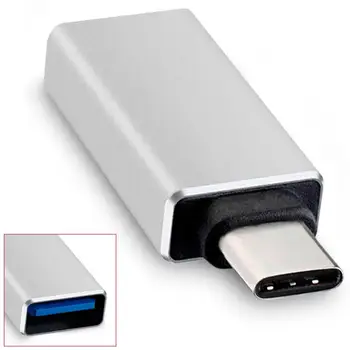 

OcioDual Adapter USB Type C 3.1 OTG for Samsung Galaxy S10/S9/S8/Plus/Note 9/8 silver Adapter Xiaomi My 9/8/6/6X/A2/A1/Max 3