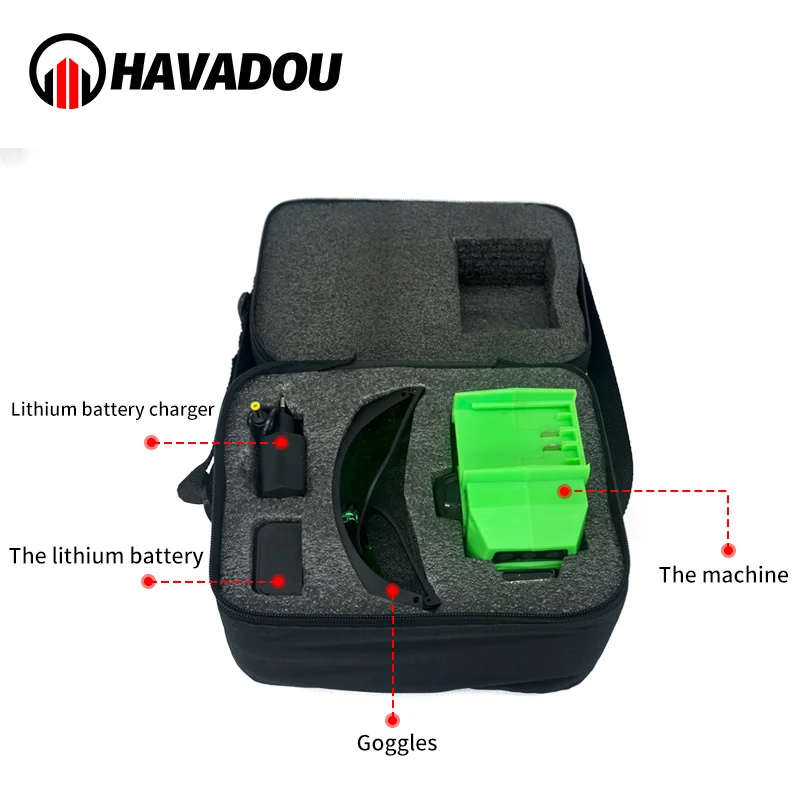 3D самонивелирующийся лазерный уровень HAVADOU Green12 линий 360 горизонтальная