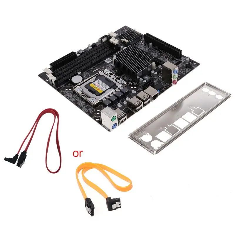 X58 настольная материнская плата LGA 1366 Pin DDR3 компьютерная материнская плата для L/E5520 X5650 RECC