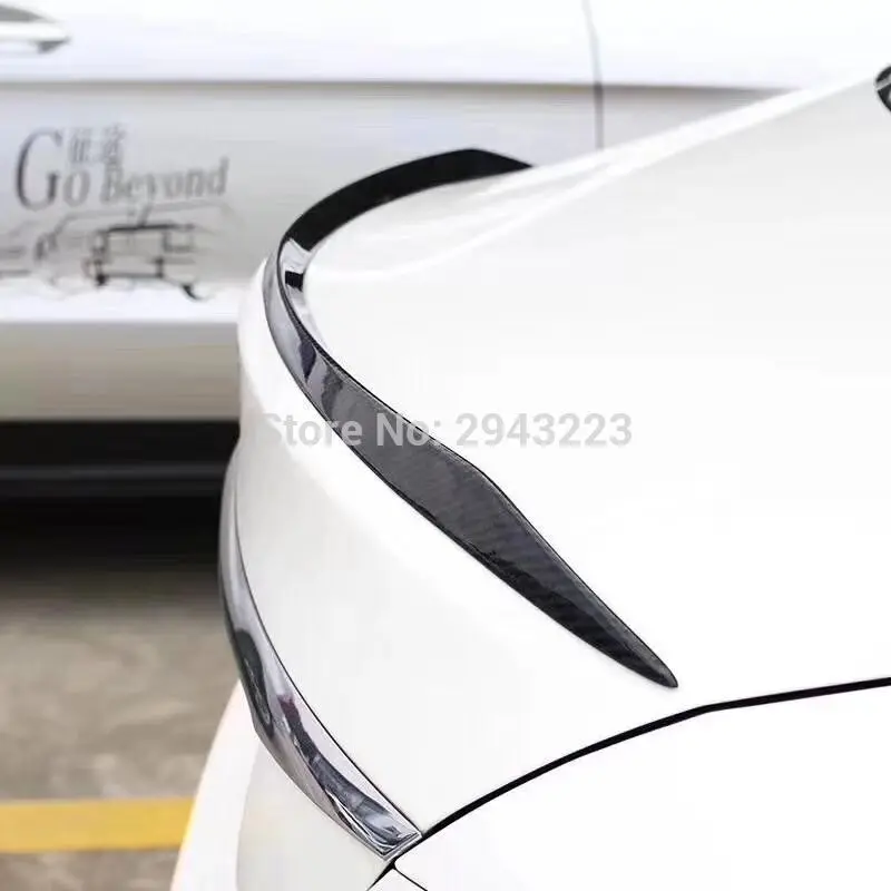Автомобиль Стайлинг Седан 4 двери для Mercedes Benz C Класс W205 C63- углеродного волокна задний багажник загрузки губы спойлер крыла