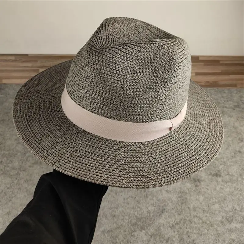 pink fedora hat Plus size men straw hat beach oversize sun cap lady panama cap big size bucket hat large size fedora hat 55-58cm 59-60cm 61-63cm wool fedora