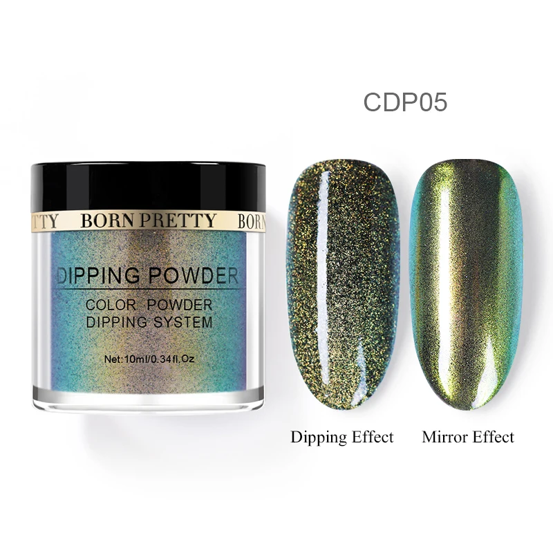 BORN PRETTY Natural Dry 10ml Magnetic Dipping Nail Powder Cat Eye Pigment Long Lasting Glitter Dust Nails Art Decoration Designs - Цвет: CDP05