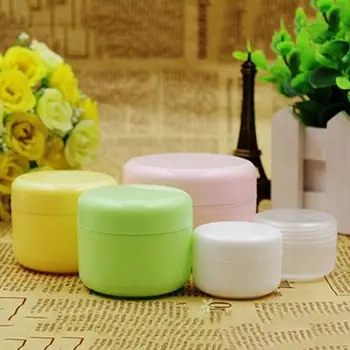 

Hot 5 Pcs/Set Empty Makeup Jar Pot Travel Face Cream/Lotion/Cosmetic Containers