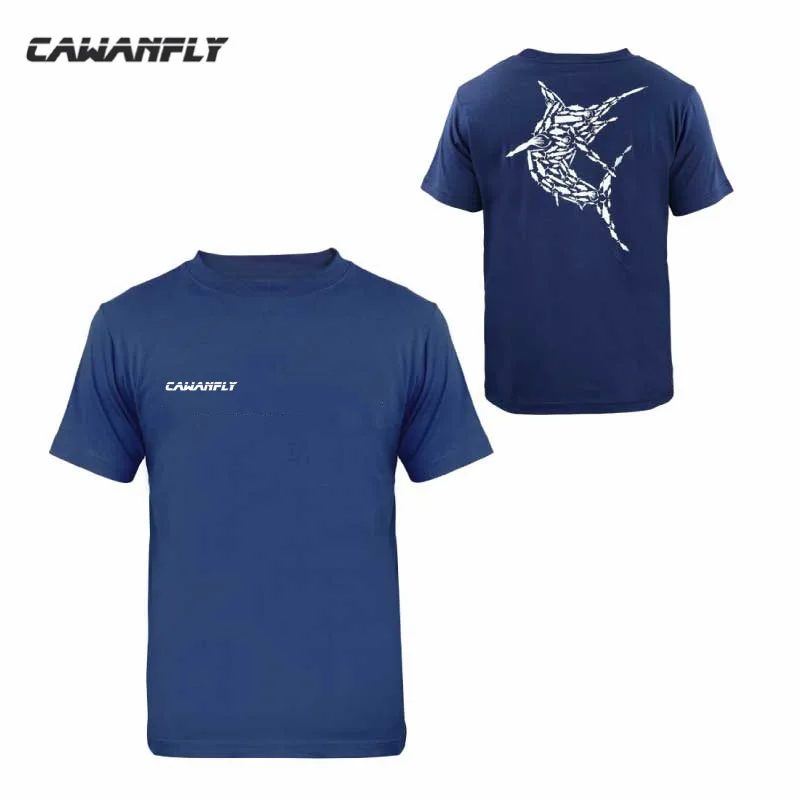 cawanfly короткий рукав Рыболовные костюмы Пальто футболка быстросохнущая ткань дышащая УФ-Защита от солнца одежда