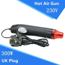 230 В 300 Вт тепловой пистолет Электрический Электроинструмент температура горячего воздуха DIY термоусадочная упаковка горячего воздуха пистолет Великобритания вилка осушитель воздуха для пайки Airso