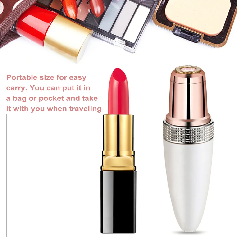 

Mini Electric Body Facial Hair Remover Razor Depilator Waterproof Painless Body Face Neck Leg Hair Trimmer for Women Lipstick