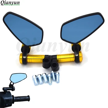 

Universal CNC motorcycle rearview mirror blue anti-glare convex mirror for Suzuki K2 K3 K4 K5 K6 K7 K8 K9 GSXR750 TL1000S DL650