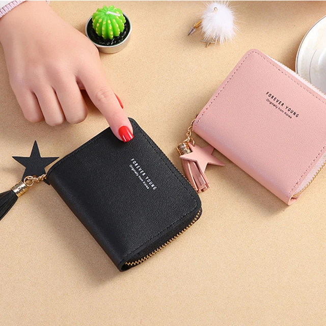 Cartera De Mano De Lujo Con Cremallera Para Mujer, Monedero Largo,  Tarjetero - Carteras - AliExpress