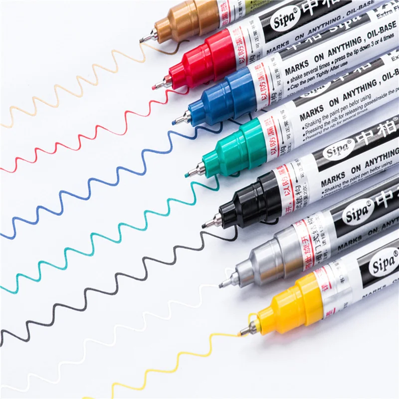 Металлический маркер краски на выбор 0,7 мм очень тонкий кончик краски сенсорная ручка Перманентный Маркер Уход за краской авто аксессуары