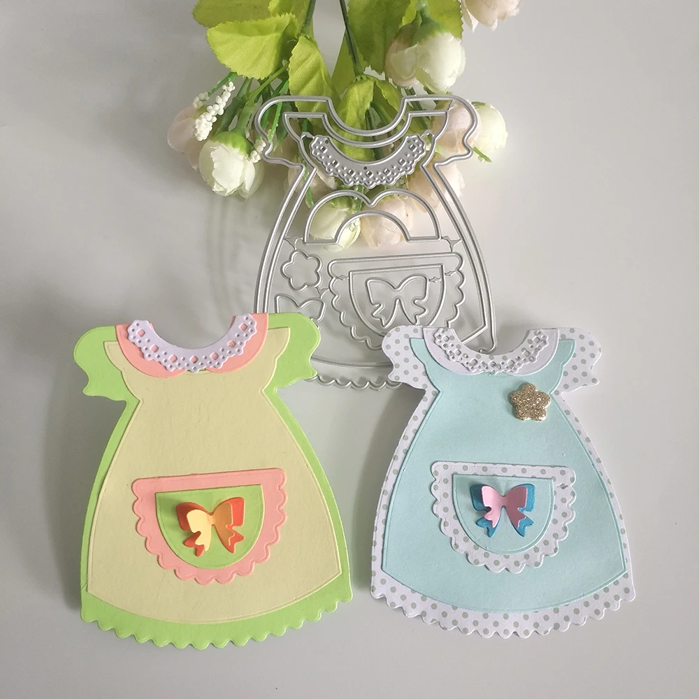 

New cute girl clothes cutting dies DIY scrapbook, embossed card making, photo album decoration, handmade craft