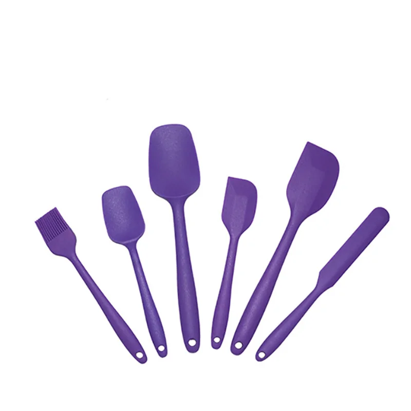 Purple Baispo 6 шт./компл. Инструменты для тортов силиконовые формы для выпечки с антипригарным покрытием Кухня аксессуары теплостойкие Пособия по кулинарии инструменты Кухонные принадлежности - Цвет: Purple