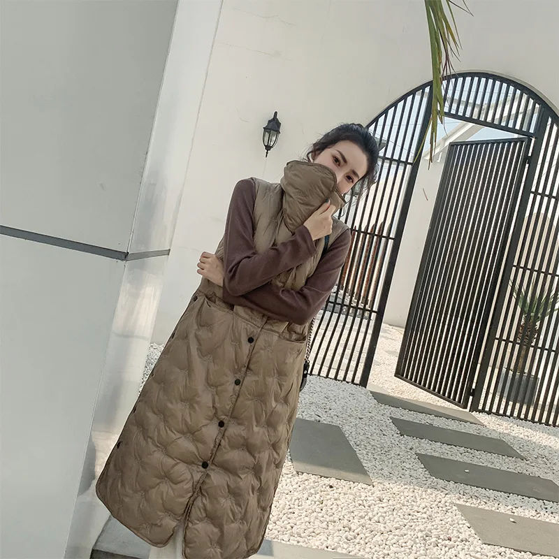Хлопковое длинное осенне-зимнее пальто Одежда Manteau Femme Dabuwawa Тренч жилет для
