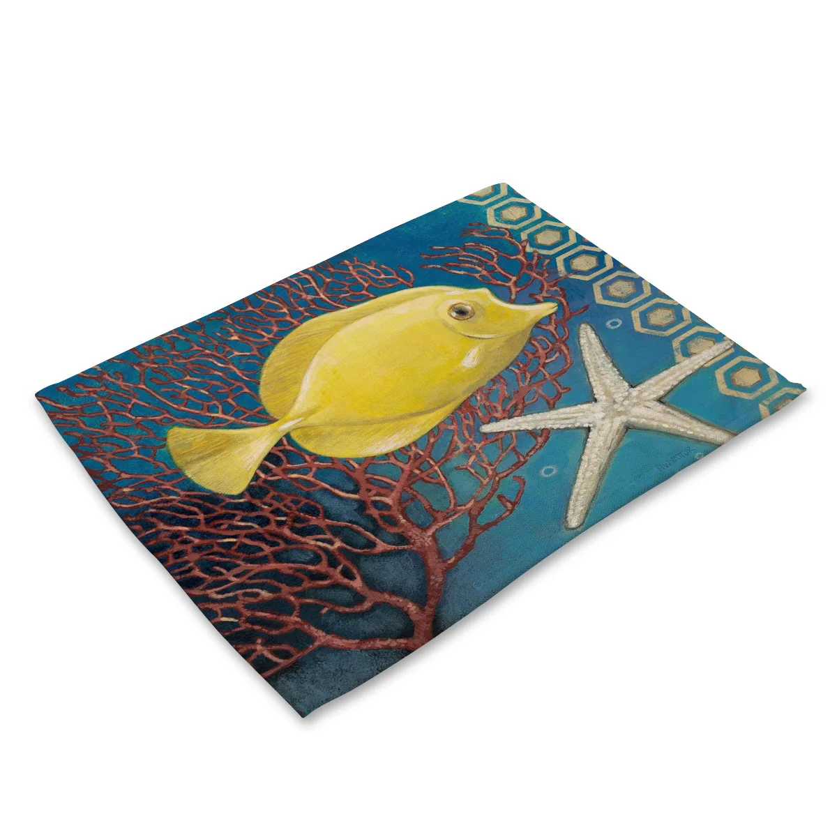 Lychee 42*32 см, серия морских животных, подстилка под стол, коврик, анти-обжигающий коврик, сделай сам, украшение для кухни, аксессуары для столовой - Цвет: 33