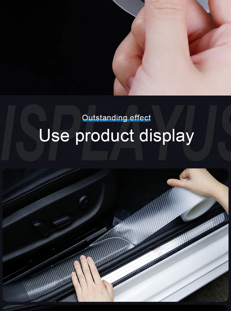 Car Door Protective Sticker Transparent Nano Tape 10m Car Stickers Styling Mouldings Auto Bumper Protector Films Anti Collision