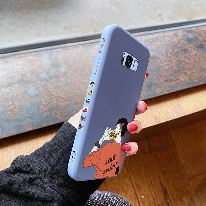 Чехол с рисунком для Samsung S7 Edge S8 Plus противоударный чехол из силикагеля | Мобильные