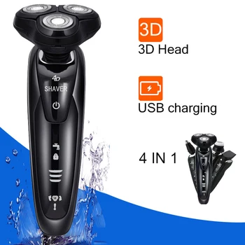 

Electric Shaver Men's Razor Beard Trimmer Electric Beard Trimmer Shaving Machine for Men Beard Razor Wet-Dry Dual Use Washable
