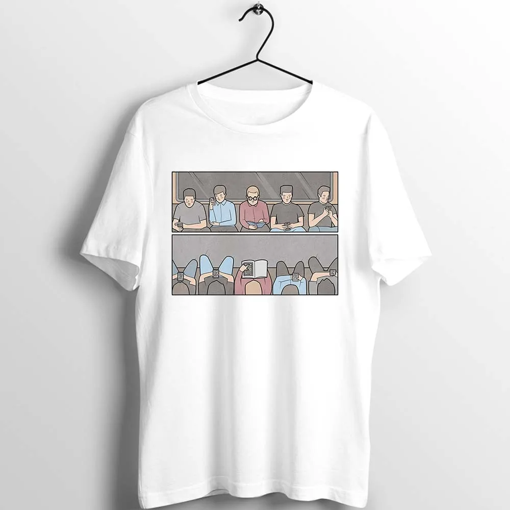 Unix T Shirt Men Women Cultured Book Reader Funny Sarcastic Depression Random Twist Unexpected Printed Tee | Мужская одежда