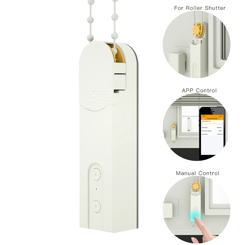 

DIY Solar Panel Smart Blinds Drive Motor Motorized Chain Roller Shade Shutter Drive Motor Intelligent Home Automation